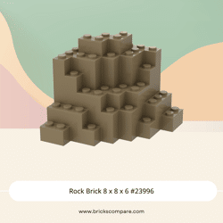 Rock Brick 8 x 8 x 6 #23996 - 138-Dark Tan