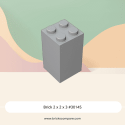 Brick 2 x 2 x 3 #30145 - 194-Light Bluish Gray