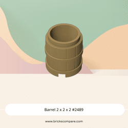 Barrel 2 x 2 x 2 #2489 - 138-Dark Tan