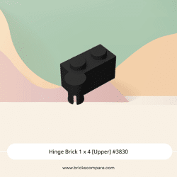Hinge Brick 1 x 4 [Upper] #3830 - 26-Black