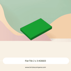 Flat Tile 2 x 3 #26603 - 28-Green