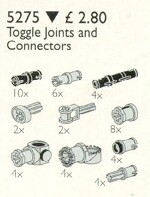 Lego 5289 Toggle Joints and Connector Pegs and Rods