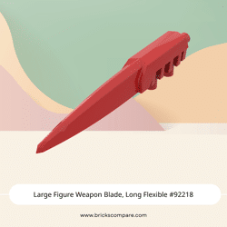 Large Figure Weapon Blade, Long Flexible #92218 - 21-Red