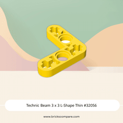Technic Beam 3 x 3 L-Shape Thin #32056 - 24-Yellow