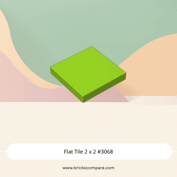 Flat Tile 2 x 2 #3068 - 119-Lime