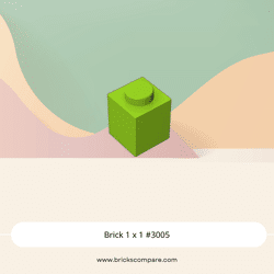 Brick 1 x 1 #3005 - 119-Lime