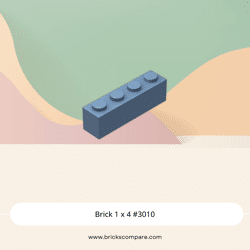 Brick 1 x 4 #3010 - 135-Sand Blue