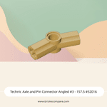 Technic Axle and Pin Connector Angled #3 - 157.5 #32016 - 5-Tan