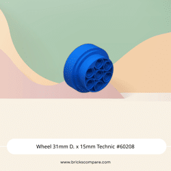 Wheel 31mm D. x 15mm Technic #60208 - 23-Blue
