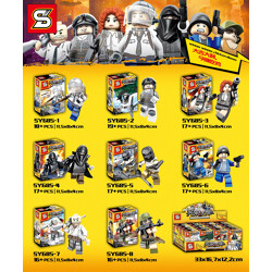 SY SY685-2 8 models of glorious mission minifigures