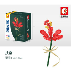 SEMBO 601245 Building block flower shop: hibiscus