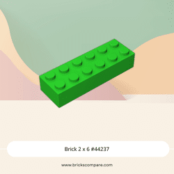 Brick 2 x 6 #44237 - 37-Bright Green