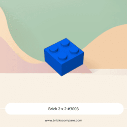 Brick 2 x 2 #3003 - 23-Blue