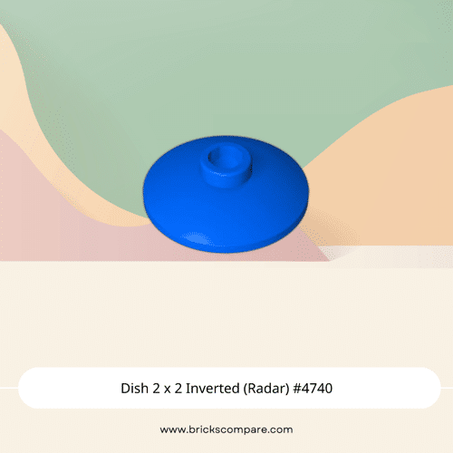 Dish 2 x 2 Inverted (Radar) #4740 - 23-Blue