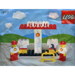 Lego 1470 Shell gas station staff