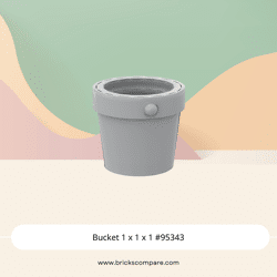 Bucket 1 x 1 x 1 #95343 - 194-Light Bluish Gray
