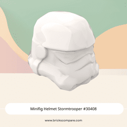 Minifig Helmet Stormtrooper #30408 - 1-White