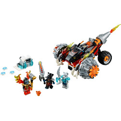 LEPIN 04015 Qigong Legend: Tiger Staff's two-sided black fire chariot