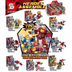 SY SY6399-6 Thanos vs. Iron Man Minifigure 8in1