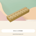 Brick 2 x 8 #93888 - 5-Tan