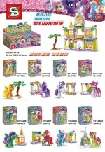 SY SY1449 My Little Pony: Dream Friendship Castle Crystal Version Minifigure 8 Combinations