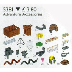 Lego 5381 Adventure accessories