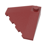 Wedge Sloped 18 4 x 4 Corner #43708  - 154-Dark Red