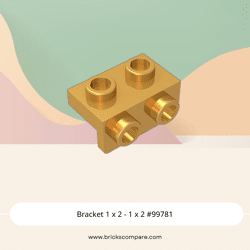 Bracket 1 x 2 - 1 x 2 #99781  - 297-Pearl Gold