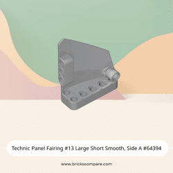 Technic Panel Fairing #13 Large Short Smooth, Side A #64394 - 194-Light Bluish Gray