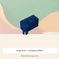 Hinge Brick 1 x 4 [Upper] #3830 - 140-Dark Blue