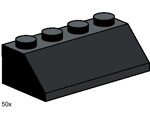 Lego 3497 2x4 Roof Tiles Steep Sloped