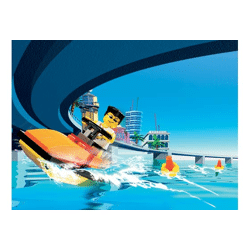 Lego 6733 Crazy Stunt Island: Beach Speedboat