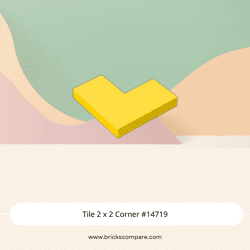 Tile 2 x 2 Corner #14719 - 24-Yellow