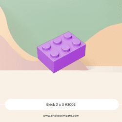 Brick 2 x 3 #3002 - 324-Medium Lavender