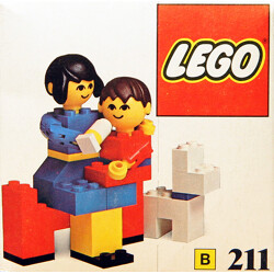 Lego 211 Mother and child and pet dog