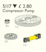 Lego 5117 8868 air pump accessories