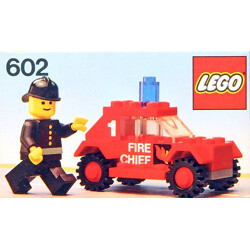 Lego 602 Fire chief's car.