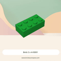 Brick 2 x 4 #3001 - 28-Green