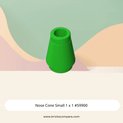 Nose Cone Small 1 x 1 #59900 - 37-Bright Green