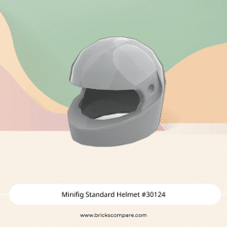 Minifig Standard Helmet #30124 - 194-Light Bluish Gray