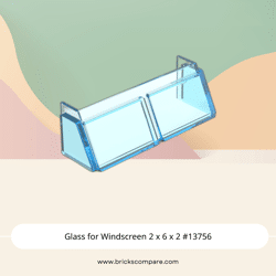 Glass for Windscreen 2 x 6 x 2 #13756 - 42-Trans-Light Blue
