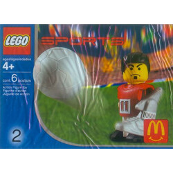 Lego 7924 Red shirt football player