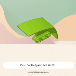 Panel Car Mudguard Left #61071 - 119-Lime