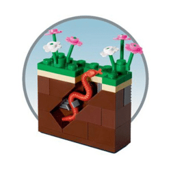 Lego 40038 Promotion: Modular Building of the Month: Dragonfly and Earth
