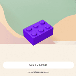 Brick 2 x 3 #3002 - 268-Dark Purple