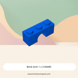 Brick Arch 1 x 3 #4490 - 23-Blue