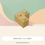 Brick Corner 1 x 2 x 2 #2357 - 5-Tan