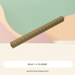 Brick 1 x 16 #2465 - 138-Dark Tan