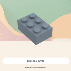 Brick 2 x 3 #3002 - 135-Sand Blue