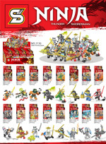 SY 1110 Ninjago series assembly number 16 different minifigures